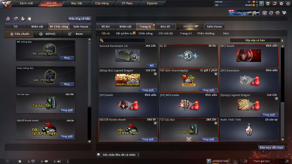 shop acc cf uy tin gia re